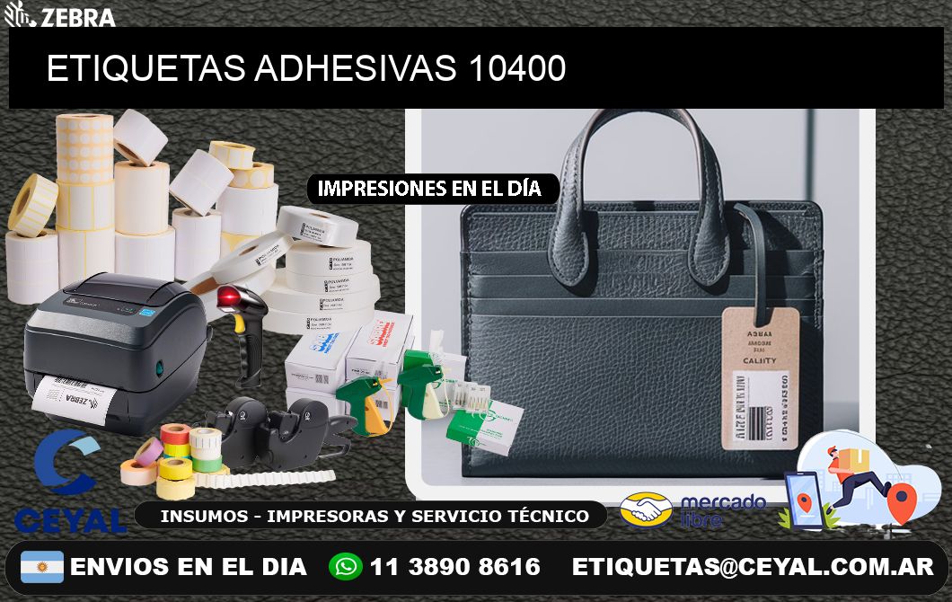 ETIQUETAS ADHESIVAS 10400