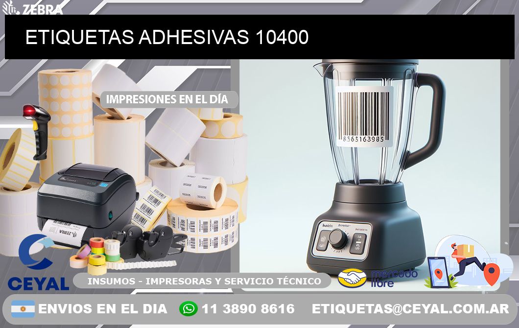 ETIQUETAS ADHESIVAS 10400