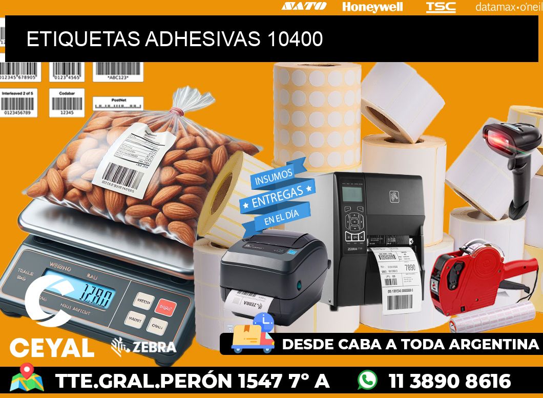 ETIQUETAS ADHESIVAS 10400