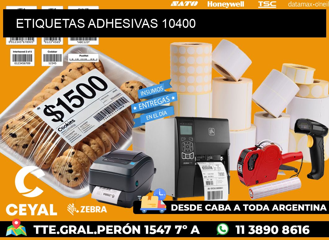 ETIQUETAS ADHESIVAS 10400