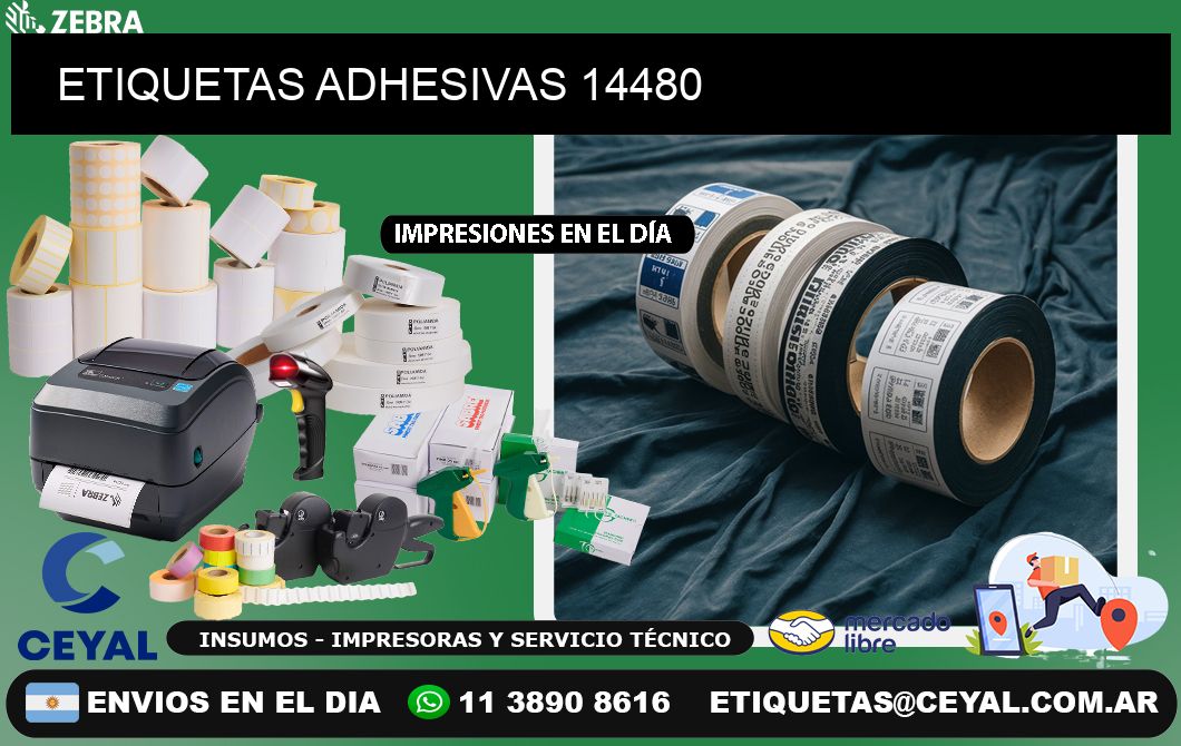 ETIQUETAS ADHESIVAS 14480