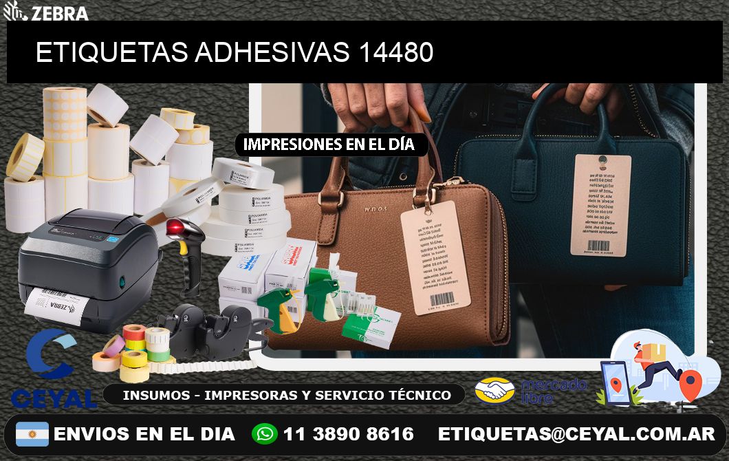 ETIQUETAS ADHESIVAS 14480