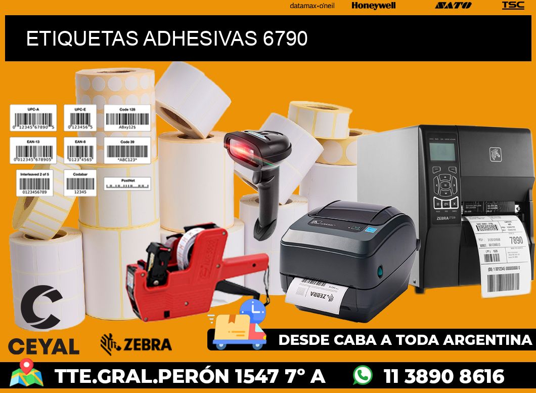 ETIQUETAS ADHESIVAS 6790
