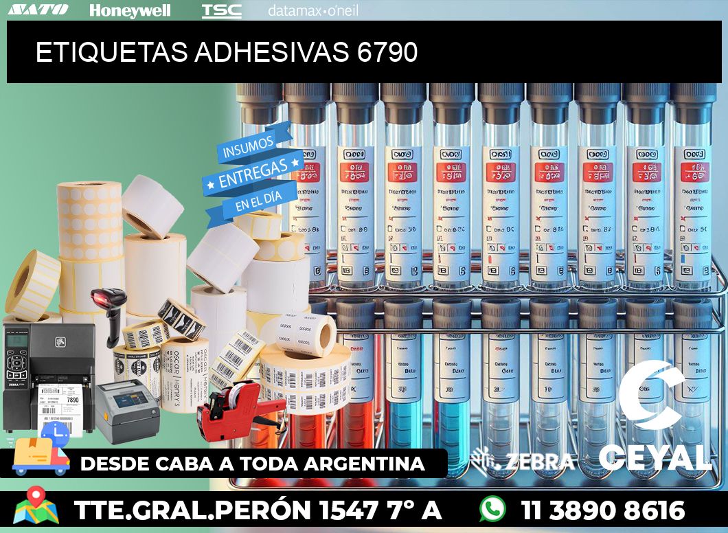 ETIQUETAS ADHESIVAS 6790