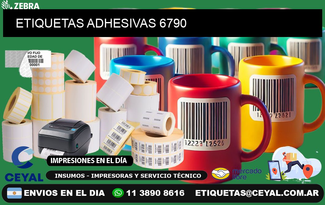 ETIQUETAS ADHESIVAS 6790