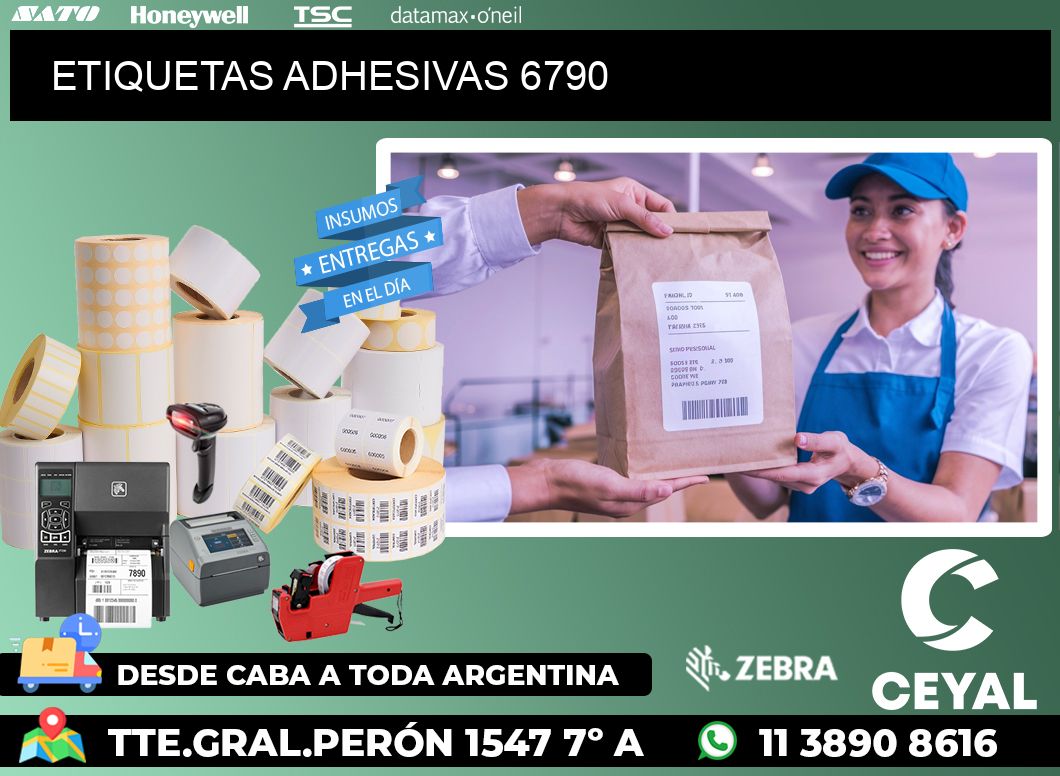 ETIQUETAS ADHESIVAS 6790