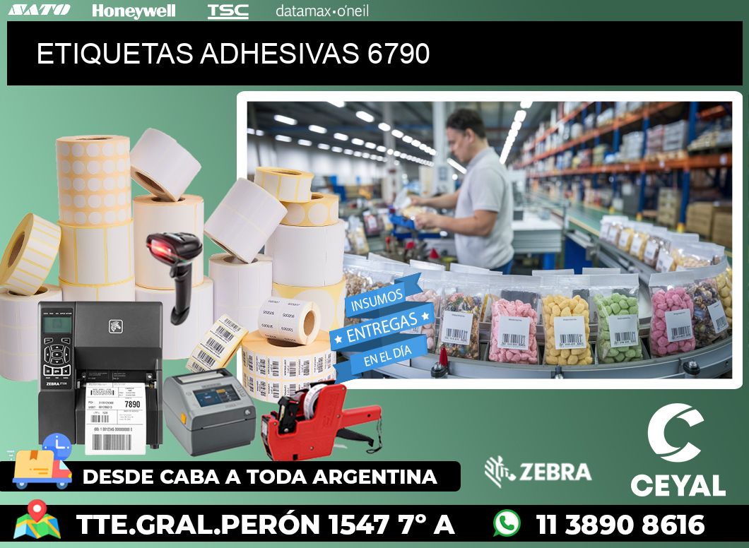 ETIQUETAS ADHESIVAS 6790