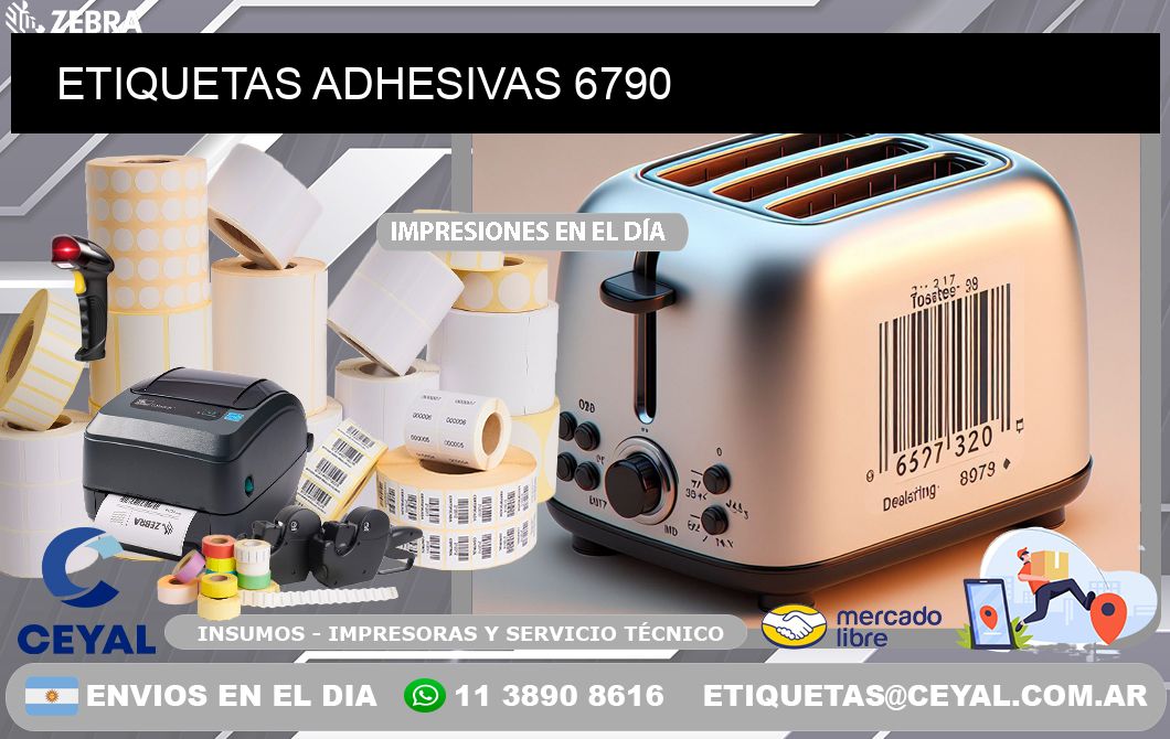 ETIQUETAS ADHESIVAS 6790