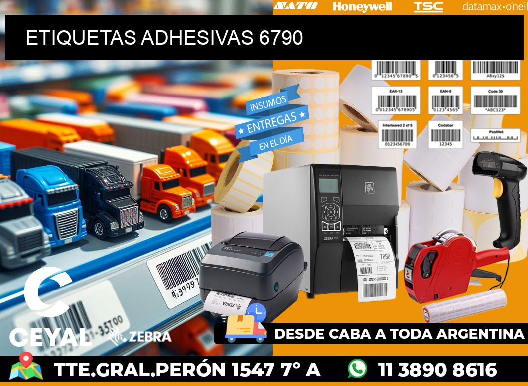 ETIQUETAS ADHESIVAS 6790