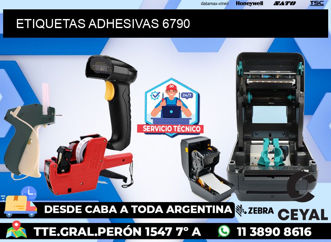 ETIQUETAS ADHESIVAS 6790