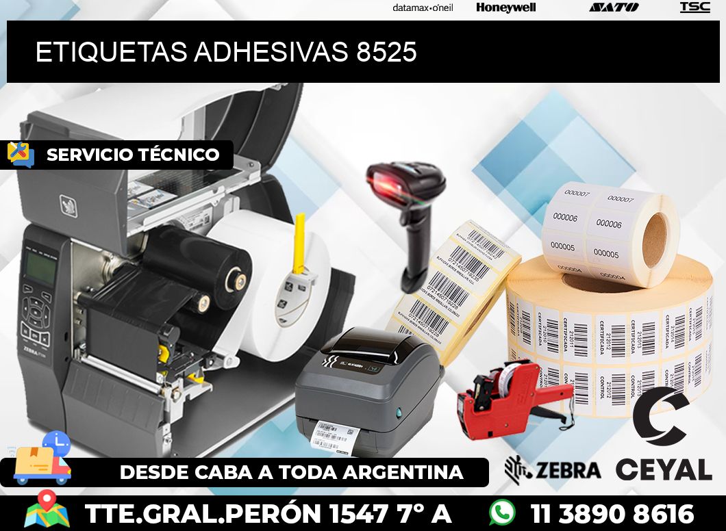 ETIQUETAS ADHESIVAS 8525