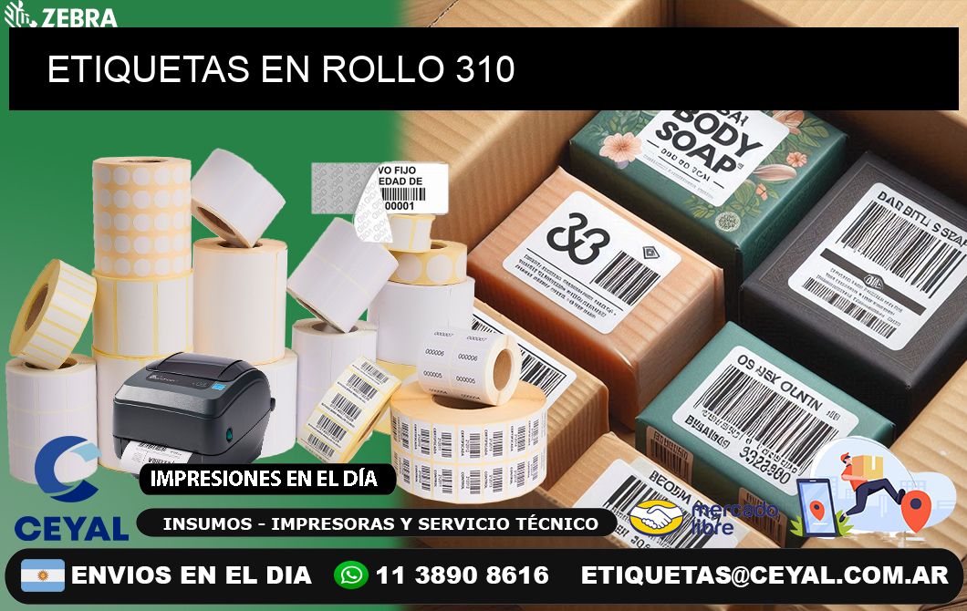 ETIQUETAS EN ROLLO 310