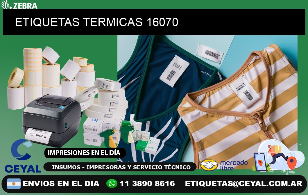 ETIQUETAS TERMICAS 16070