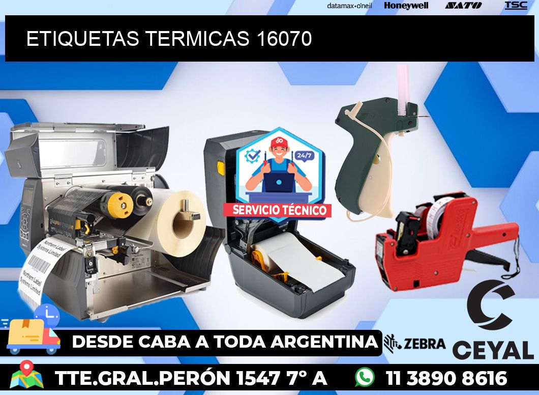 ETIQUETAS TERMICAS 16070