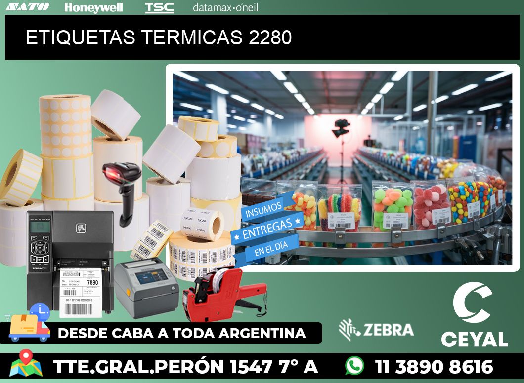 ETIQUETAS TERMICAS 2280