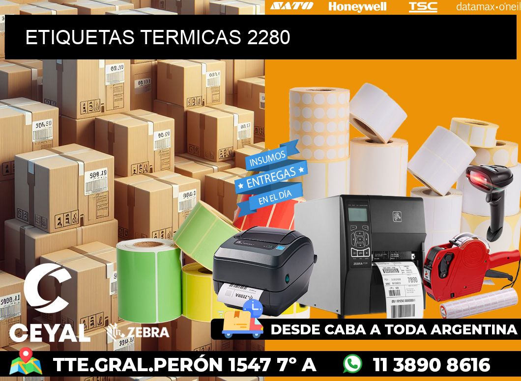 ETIQUETAS TERMICAS 2280