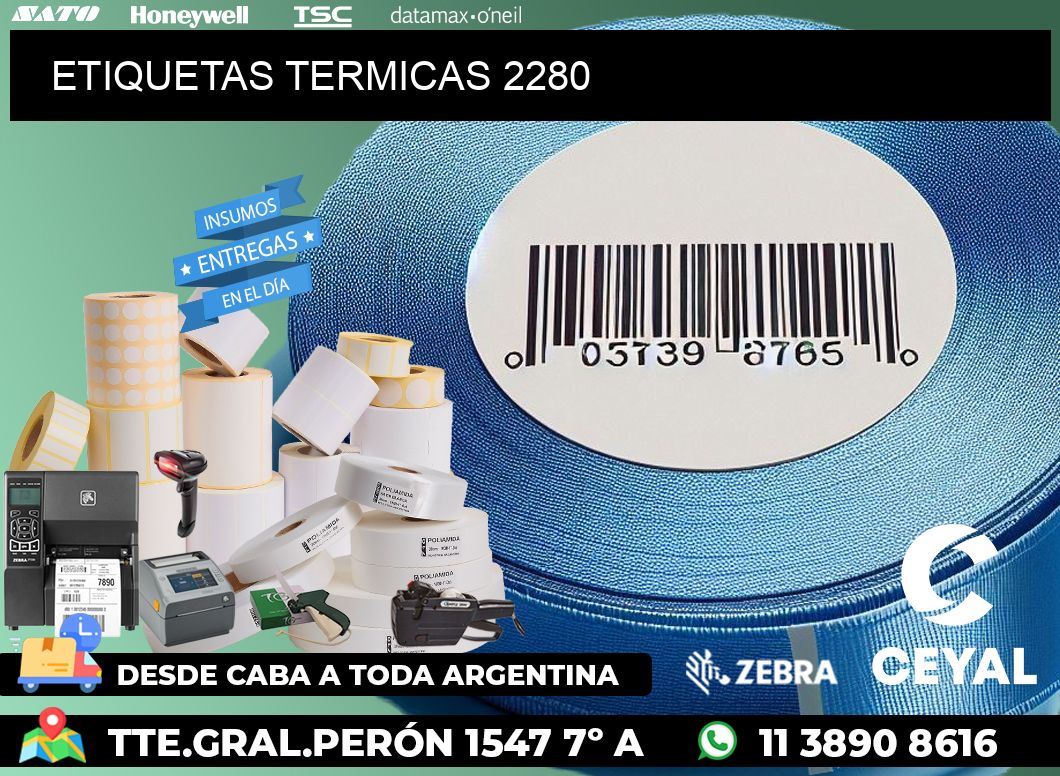 ETIQUETAS TERMICAS 2280
