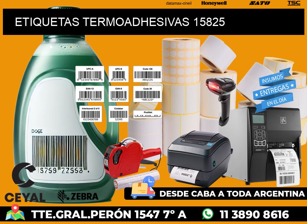 ETIQUETAS TERMOADHESIVAS 15825