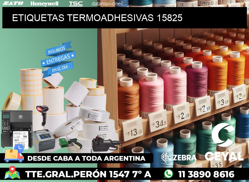 ETIQUETAS TERMOADHESIVAS 15825