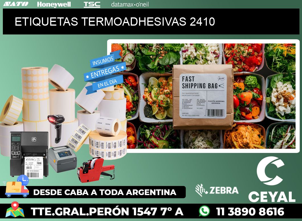 ETIQUETAS TERMOADHESIVAS 2410