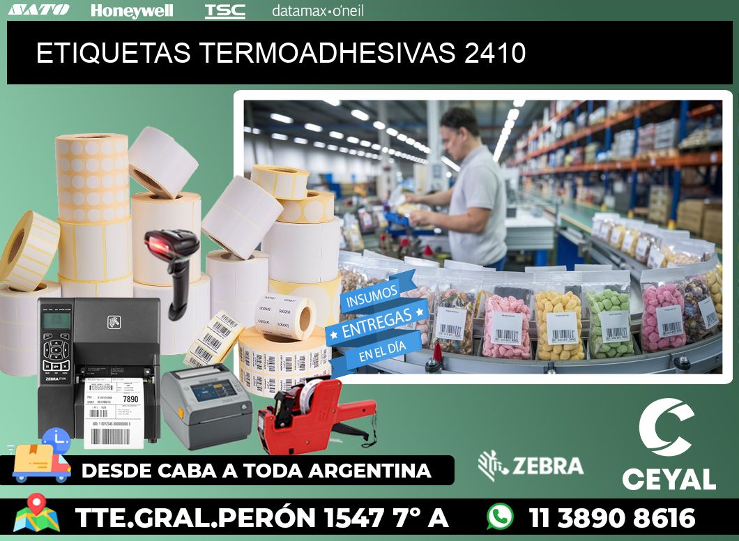 ETIQUETAS TERMOADHESIVAS 2410