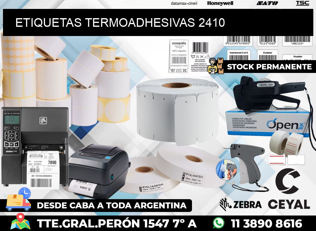 ETIQUETAS TERMOADHESIVAS 2410