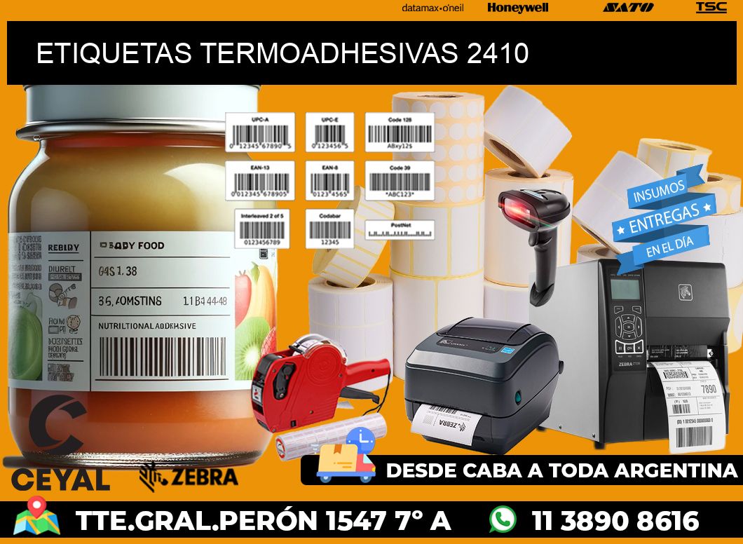 ETIQUETAS TERMOADHESIVAS 2410