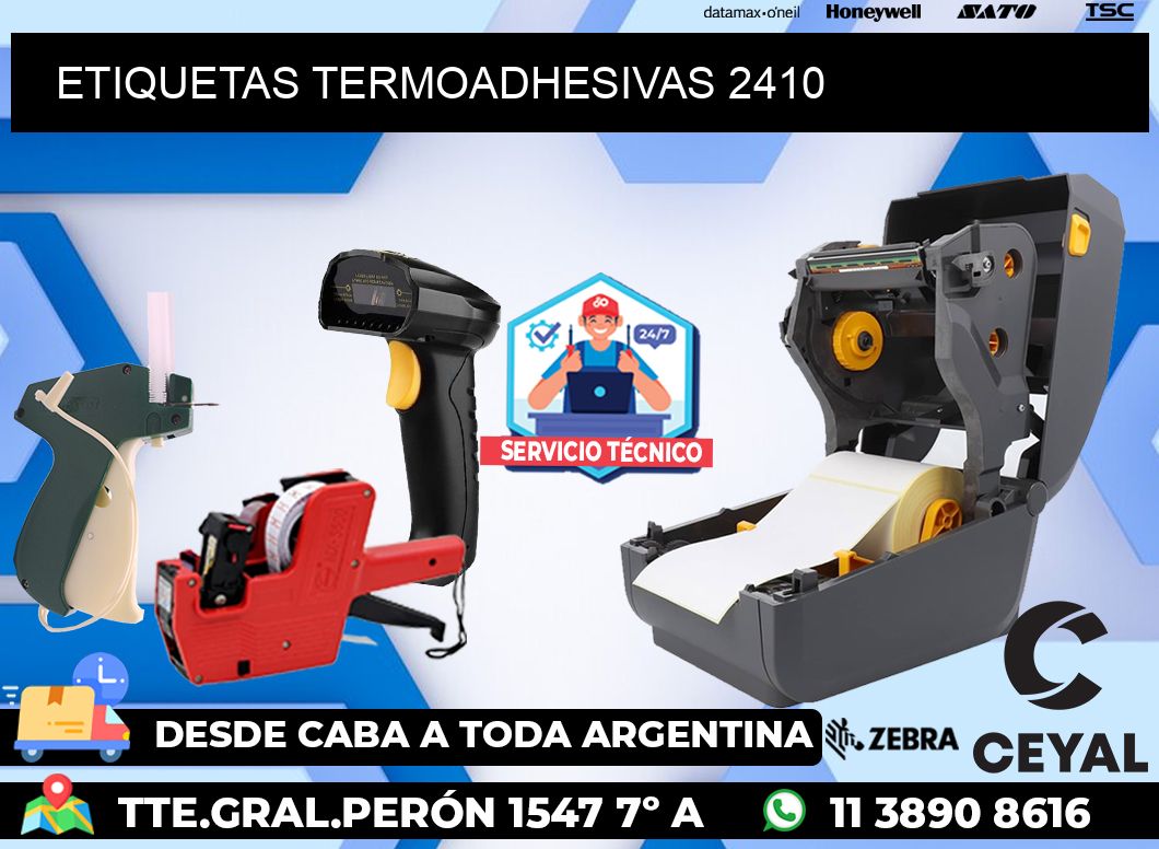 ETIQUETAS TERMOADHESIVAS 2410