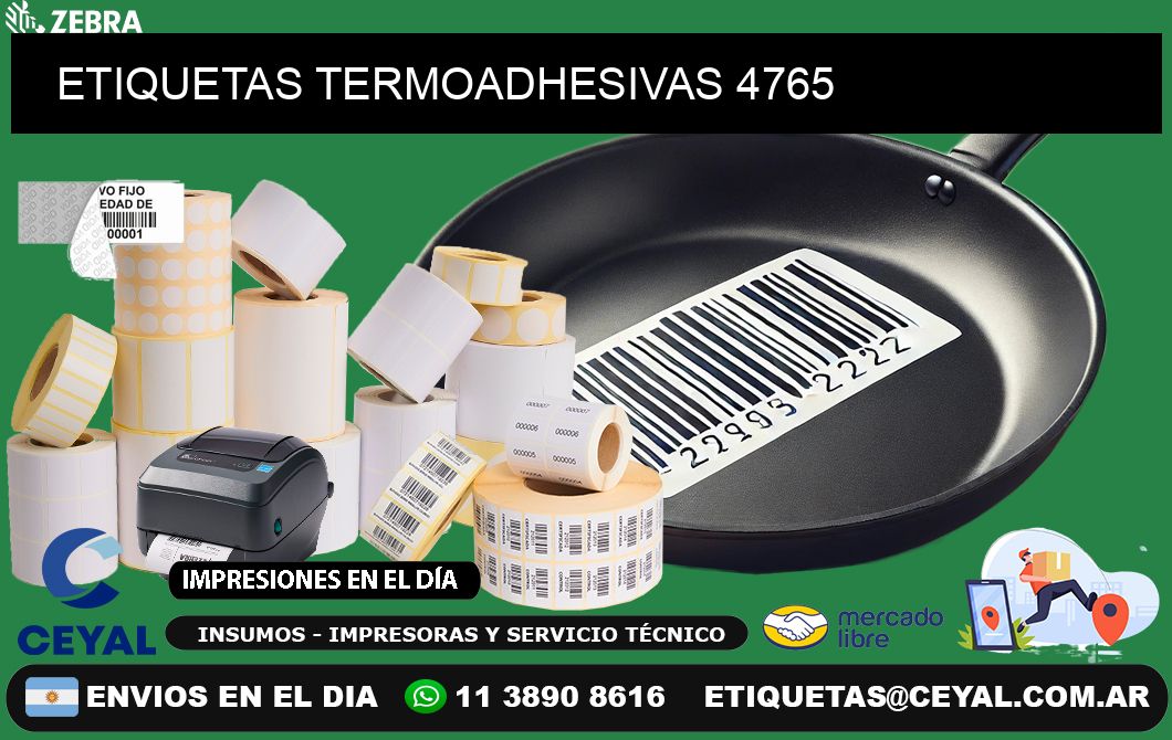 ETIQUETAS TERMOADHESIVAS 4765