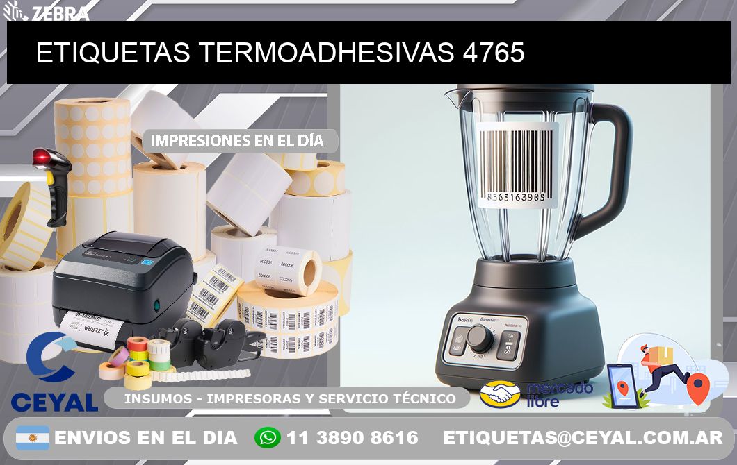 ETIQUETAS TERMOADHESIVAS 4765