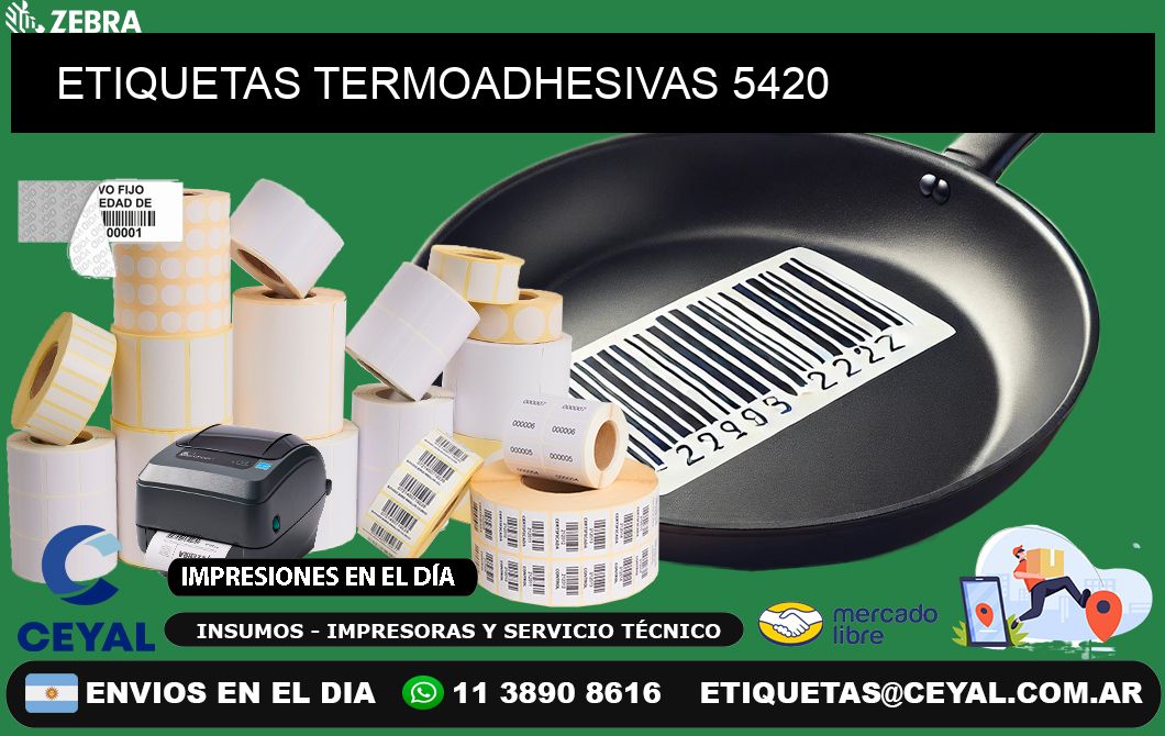 ETIQUETAS TERMOADHESIVAS 5420