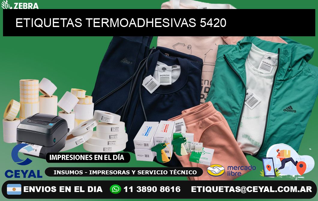 ETIQUETAS TERMOADHESIVAS 5420