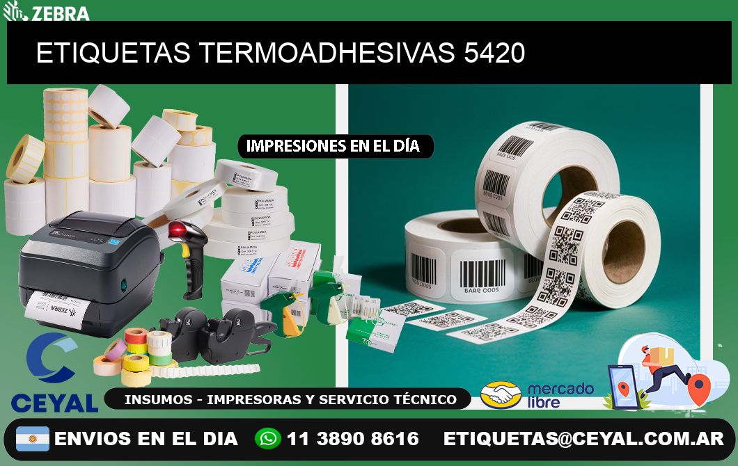 ETIQUETAS TERMOADHESIVAS 5420