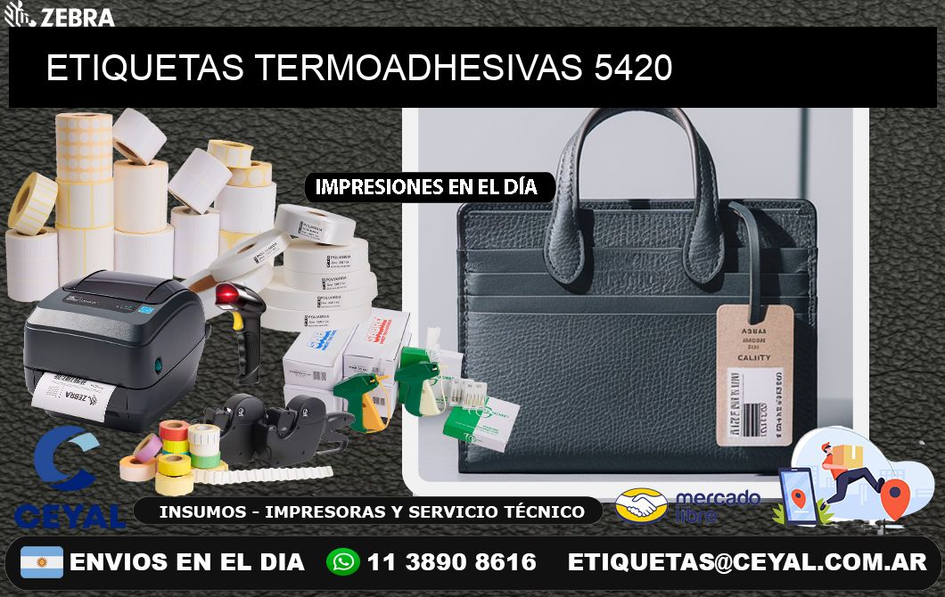 ETIQUETAS TERMOADHESIVAS 5420