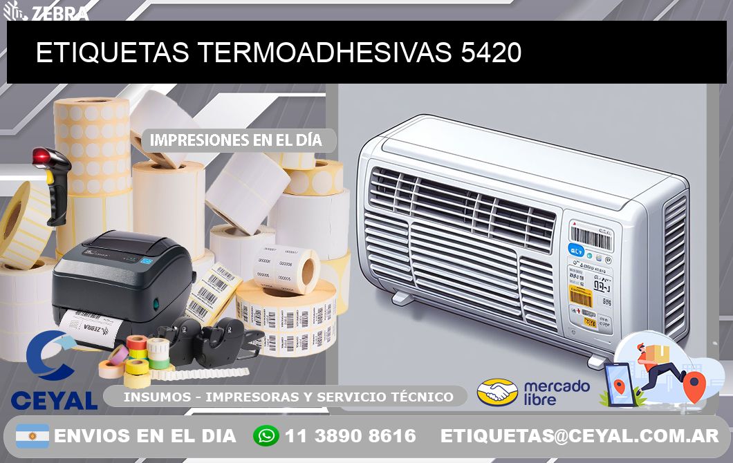 ETIQUETAS TERMOADHESIVAS 5420