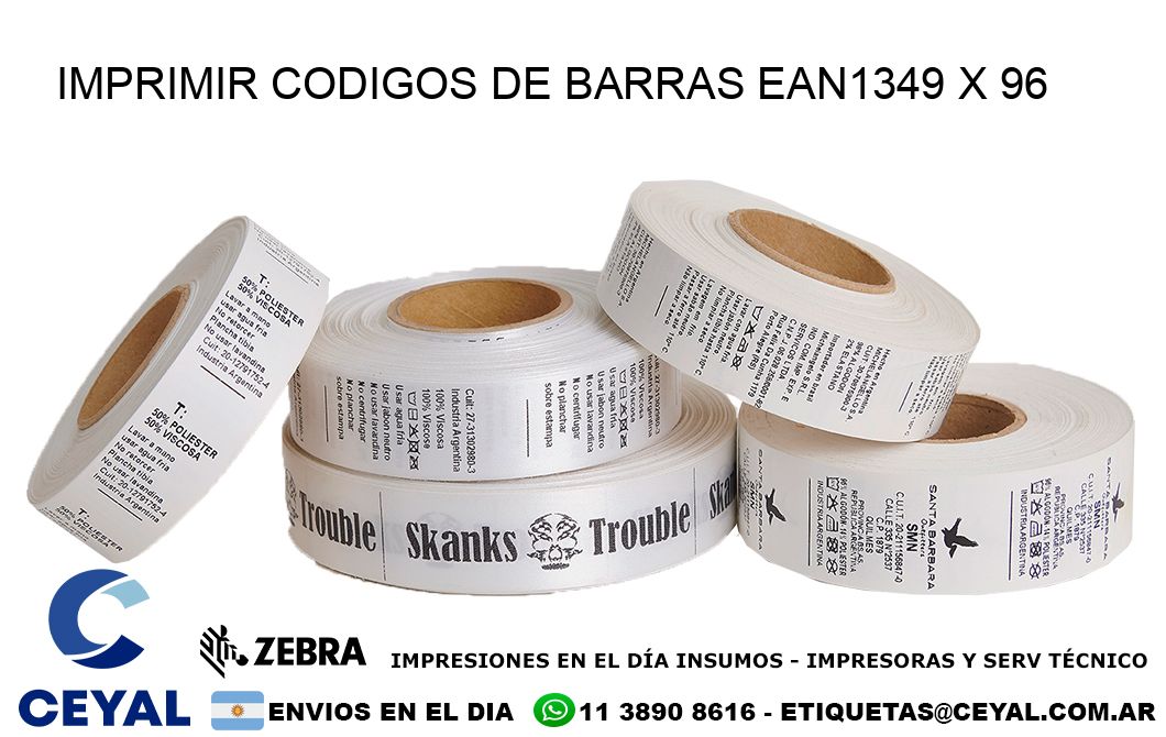 IMPRIMIR CODIGOS DE BARRAS EAN1349 x 96