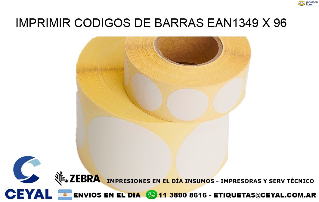 IMPRIMIR CODIGOS DE BARRAS EAN1349 x 96