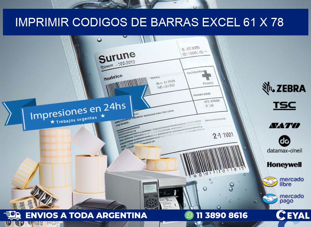 IMPRIMIR CODIGOS DE BARRAS EXCEL 61 x 78