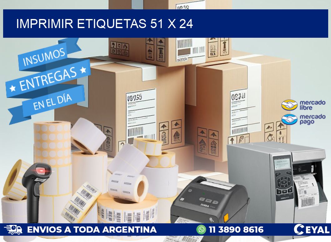 IMPRIMIR ETIQUETAS 51 x 24