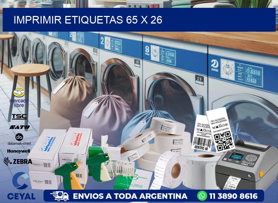 IMPRIMIR ETIQUETAS 65 x 26