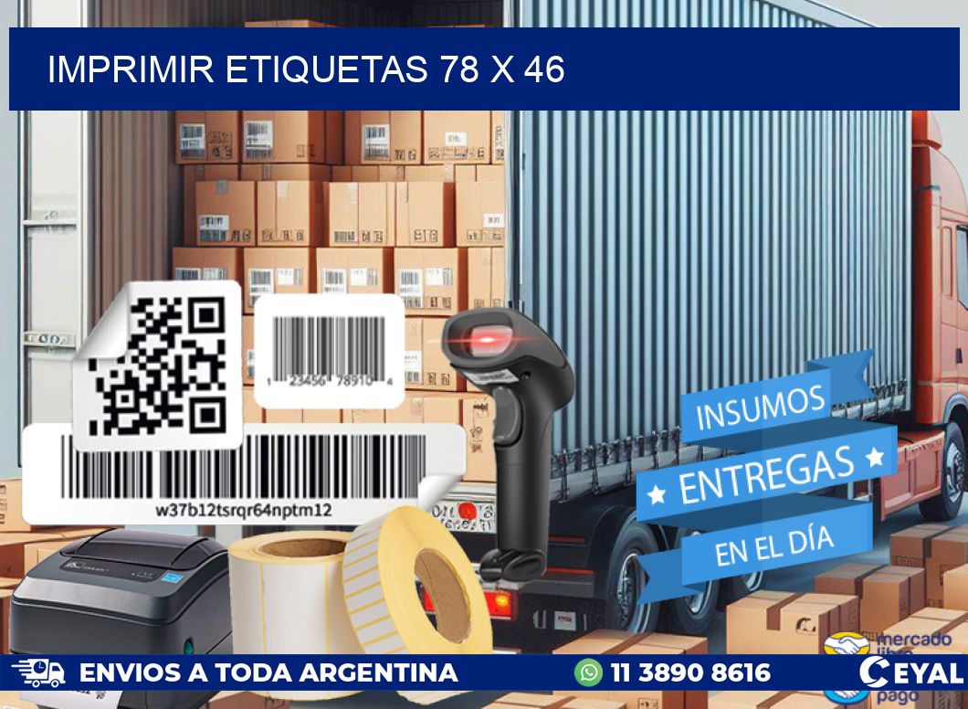 IMPRIMIR ETIQUETAS 78 x 46