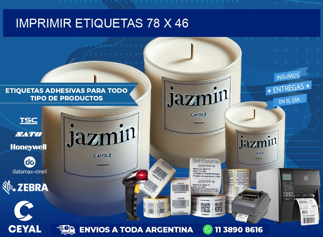 IMPRIMIR ETIQUETAS 78 x 46