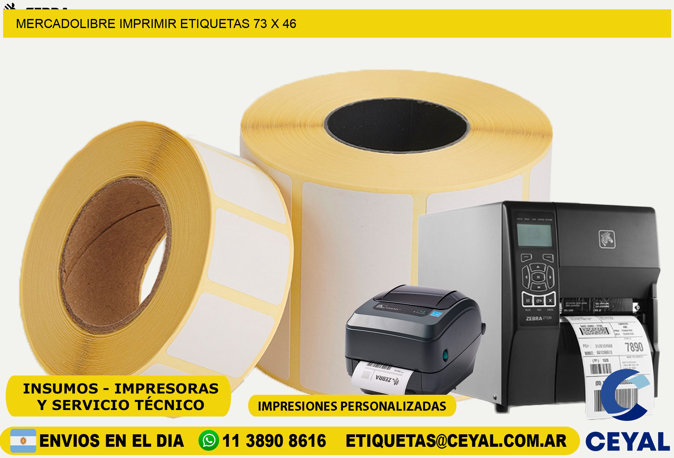 MERCADOLIBRE IMPRIMIR ETIQUETAS 73 x 46