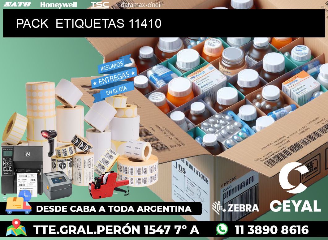 PACK  ETIQUETAS 11410