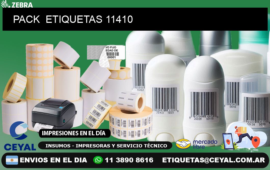 PACK  ETIQUETAS 11410