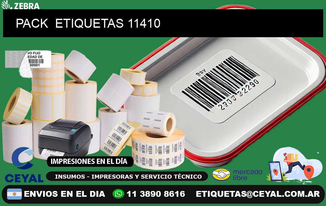PACK  ETIQUETAS 11410