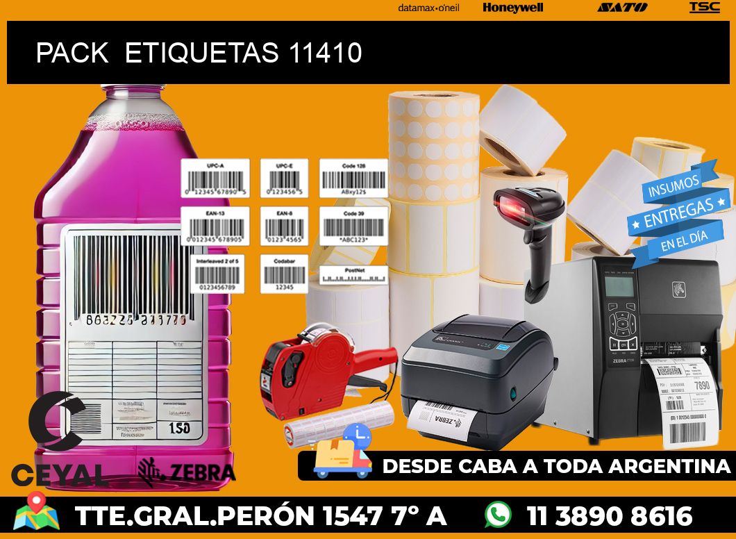 PACK  ETIQUETAS 11410