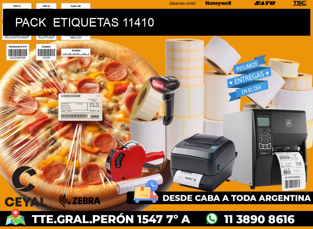 PACK  ETIQUETAS 11410
