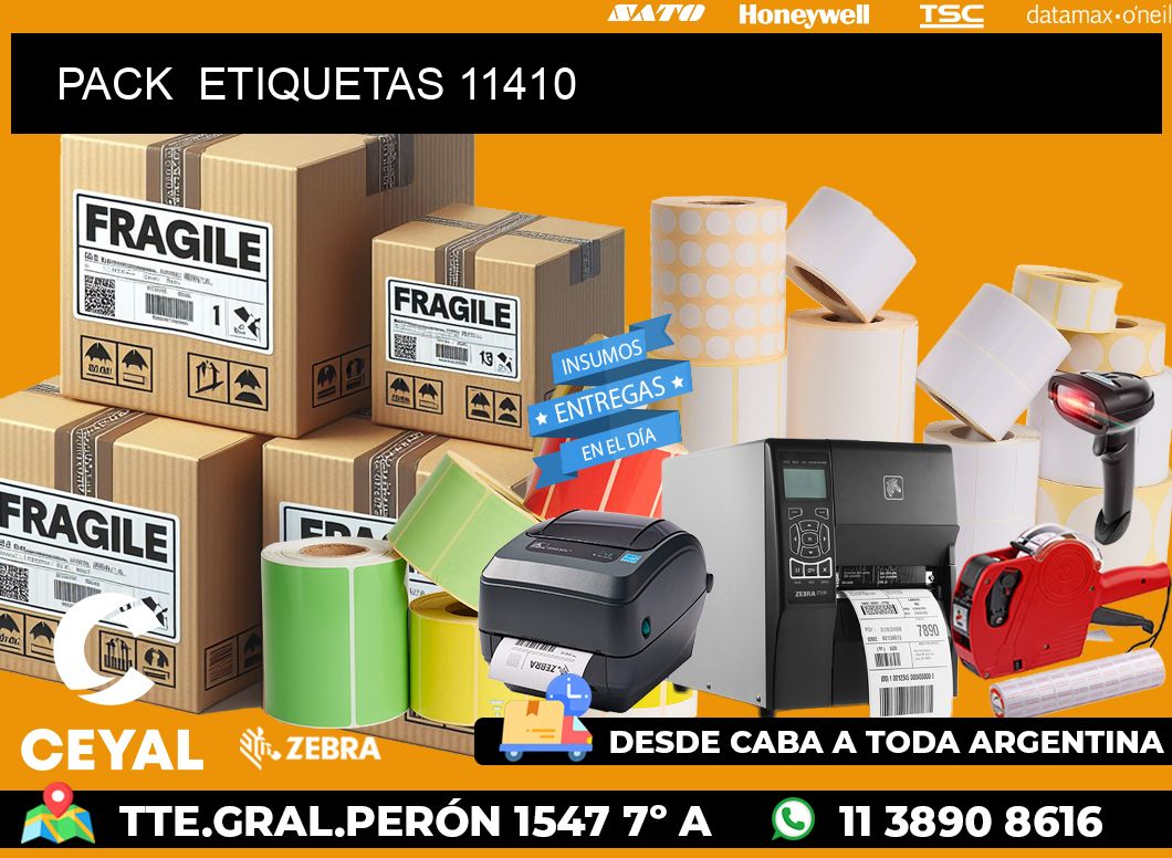 PACK  ETIQUETAS 11410