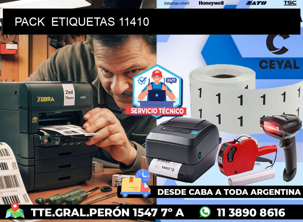 PACK  ETIQUETAS 11410